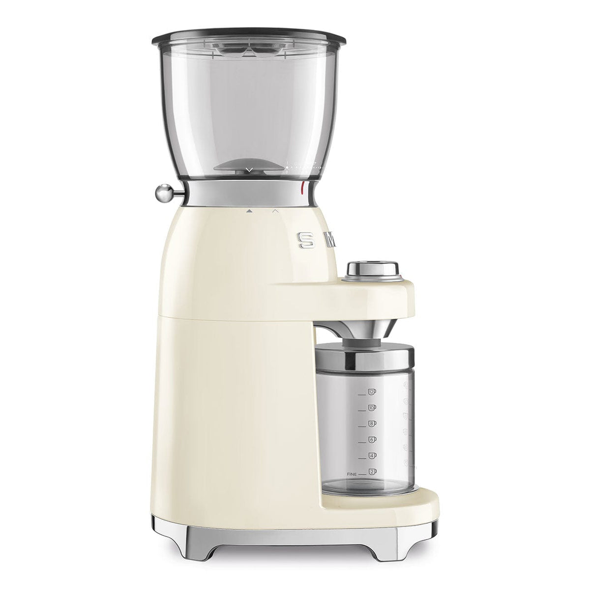 smeg COFFEE MACHINE Smeg 150W Retro Coffee Grinder Cream CGF01CR (7014865502297)