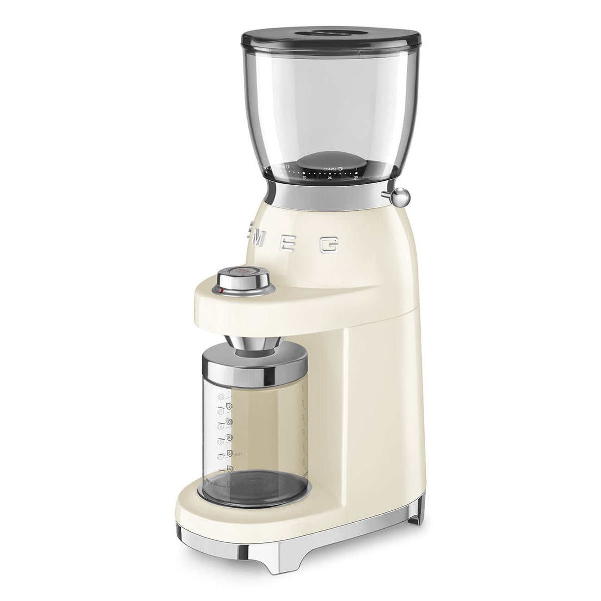 smeg COFFEE MACHINE Smeg 150W Retro Coffee Grinder Cream CGF01CR (7014865502297)