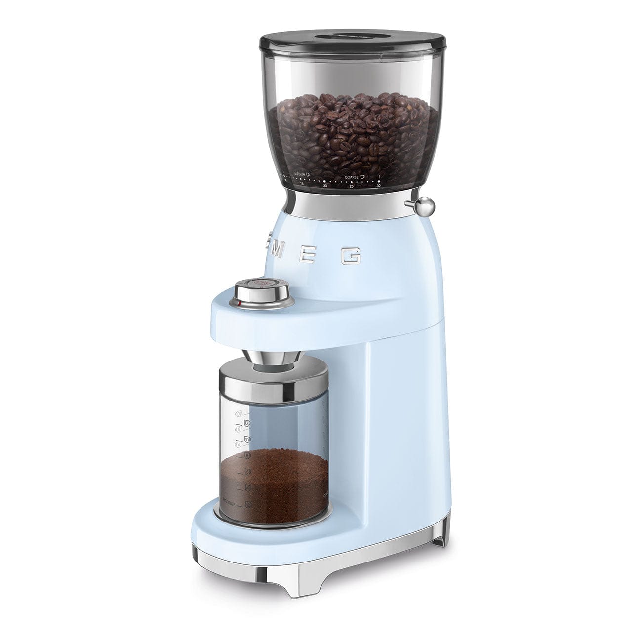 smeg COFFEE MACHINE Smeg 150W Retro Coffee Grinder Pastel Blue CGF01PB (7185348821081)