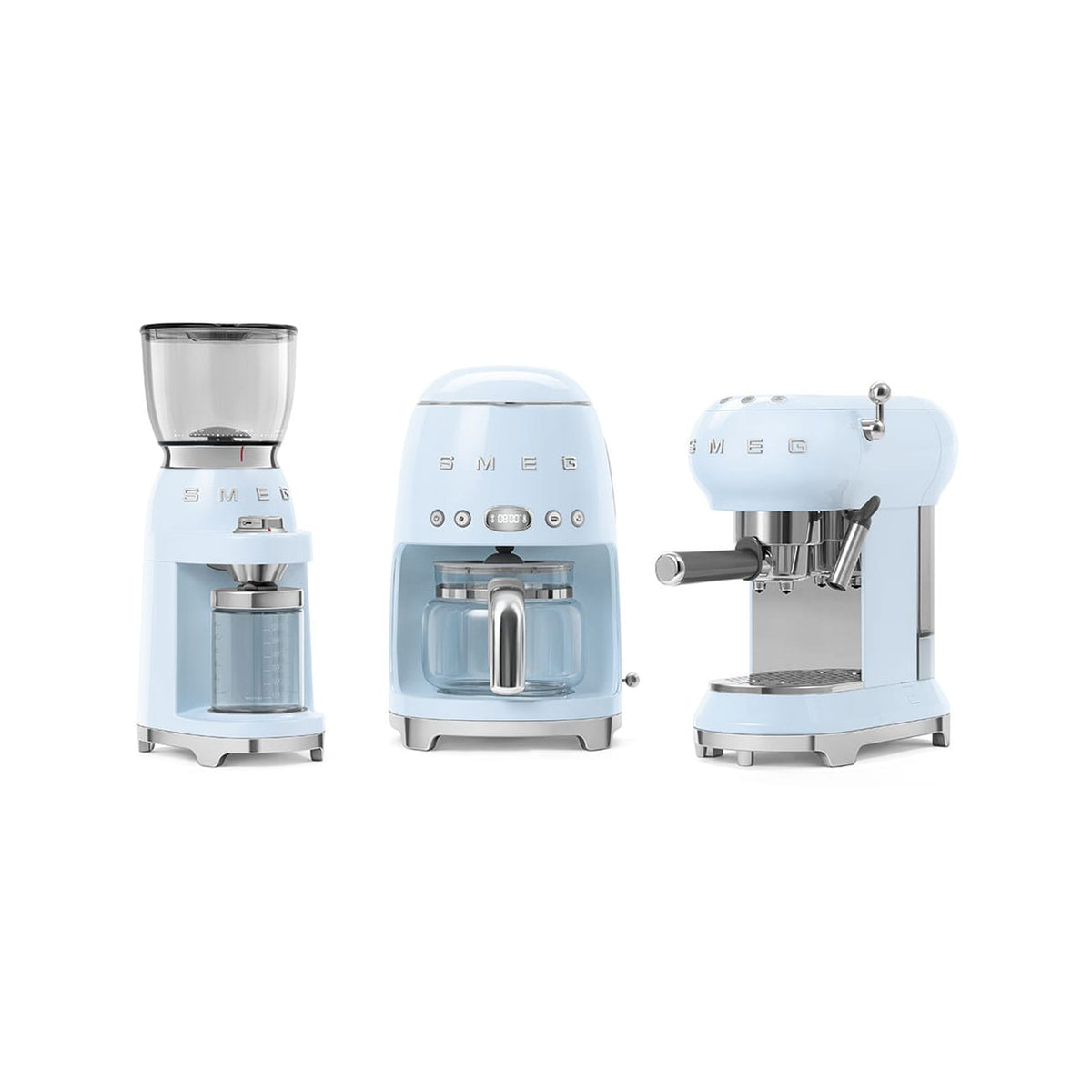 smeg COFFEE MACHINE Smeg 150W Retro Coffee Grinder Pastel Blue CGF01PB (7185348821081)