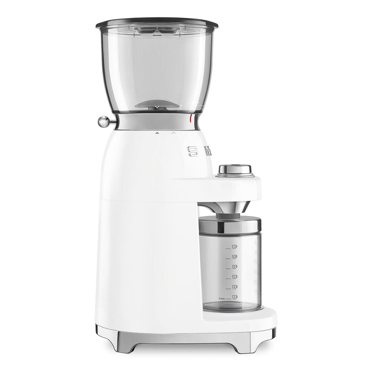 smeg COFFEE MACHINE Smeg 150W Retro Coffee Grinder White CGF01WH (7185349804121)