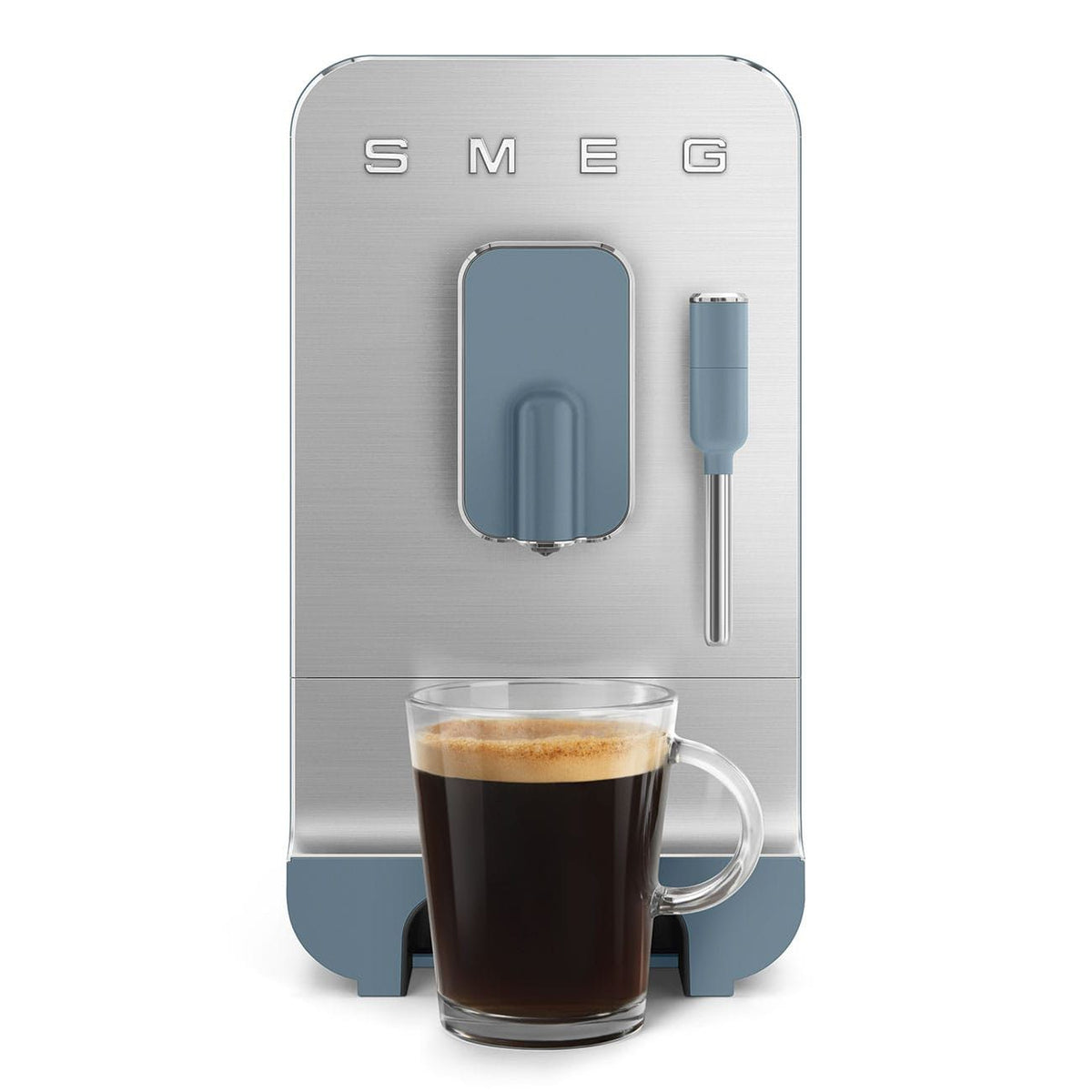 smeg COFFEE MACHINE Smeg 50's Style Espresso Coffee Machine Storm Blue BCC12SBMEU
