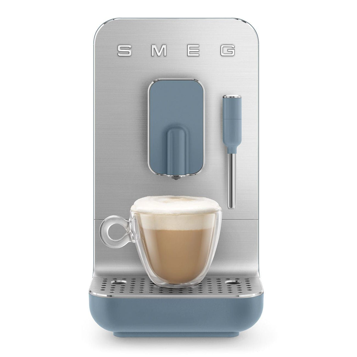smeg COFFEE MACHINE Smeg 50's Style Espresso Coffee Machine Storm Blue BCC12SBMEU