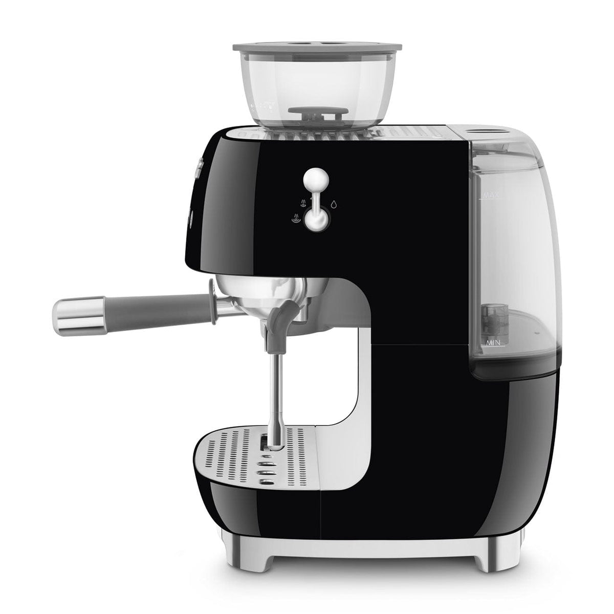 smeg COFFEE MACHINE Smeg 50's Style Espresso Manual Coffee Machine Black EGF03BLEU (7707205468249)