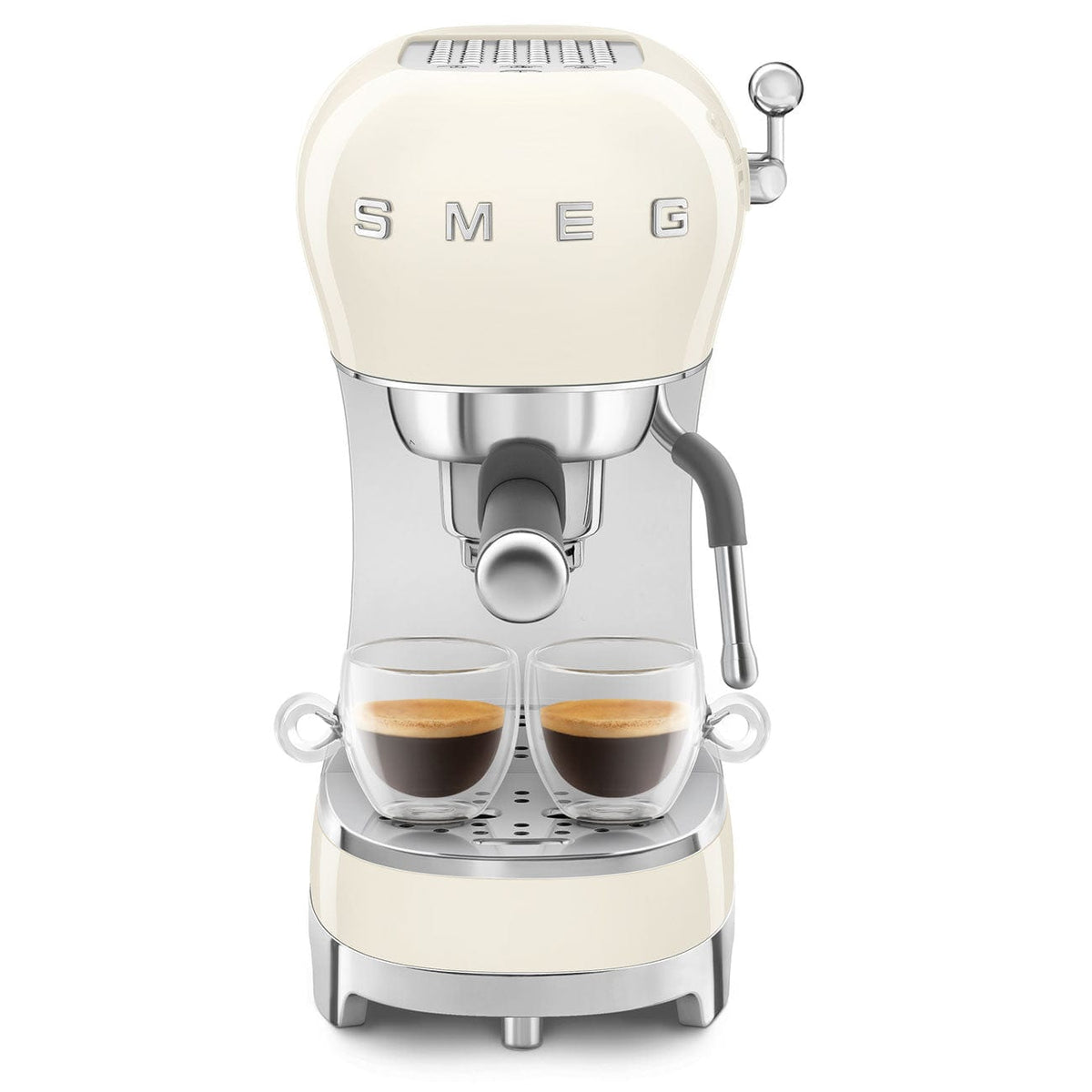 smeg COFFEE MACHINE Smeg 50's Style Espresso Manual Coffee Machine ECF02CREU (7573440036953)