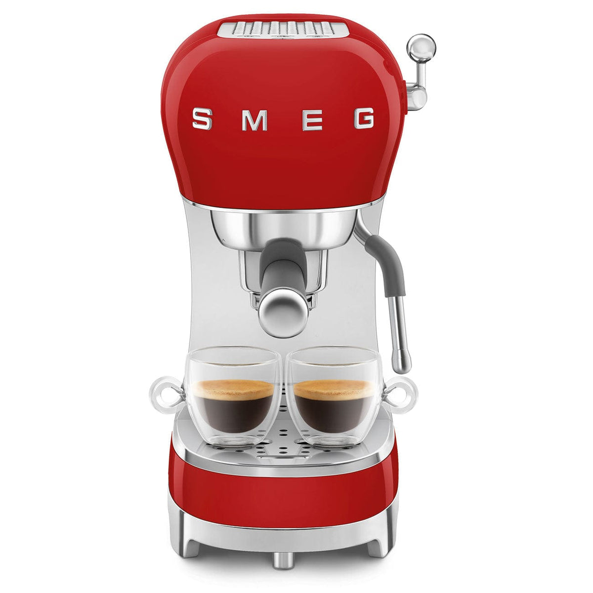 smeg COFFEE MACHINE Smeg 50's Style Espresso Manual Coffee Machine ECF02RDEU (7573443018841)