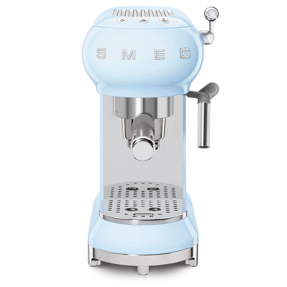 smeg COFFEE MACHINE Smeg 50'S Style Espresso Manual Coffee Machine Pastel Blue ECF01PBSA (7478657253465)