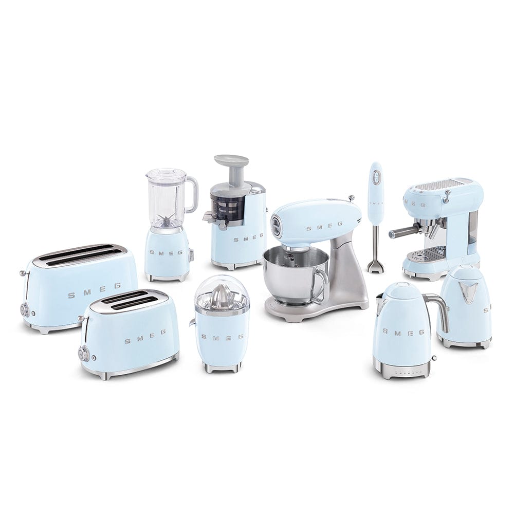smeg COFFEE MACHINE Smeg 50'S Style Espresso Manual Coffee Machine Pastel Blue ECF01PBSA (7478657253465)