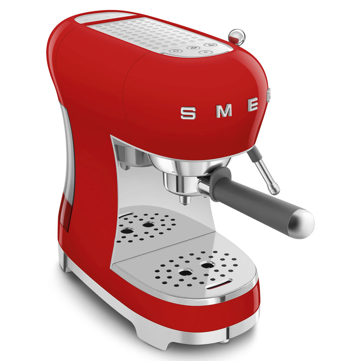 smeg COFFEE MACHINE Smeg 50's Style Espresso Manual Coffee Machine Red ECF02RDEU