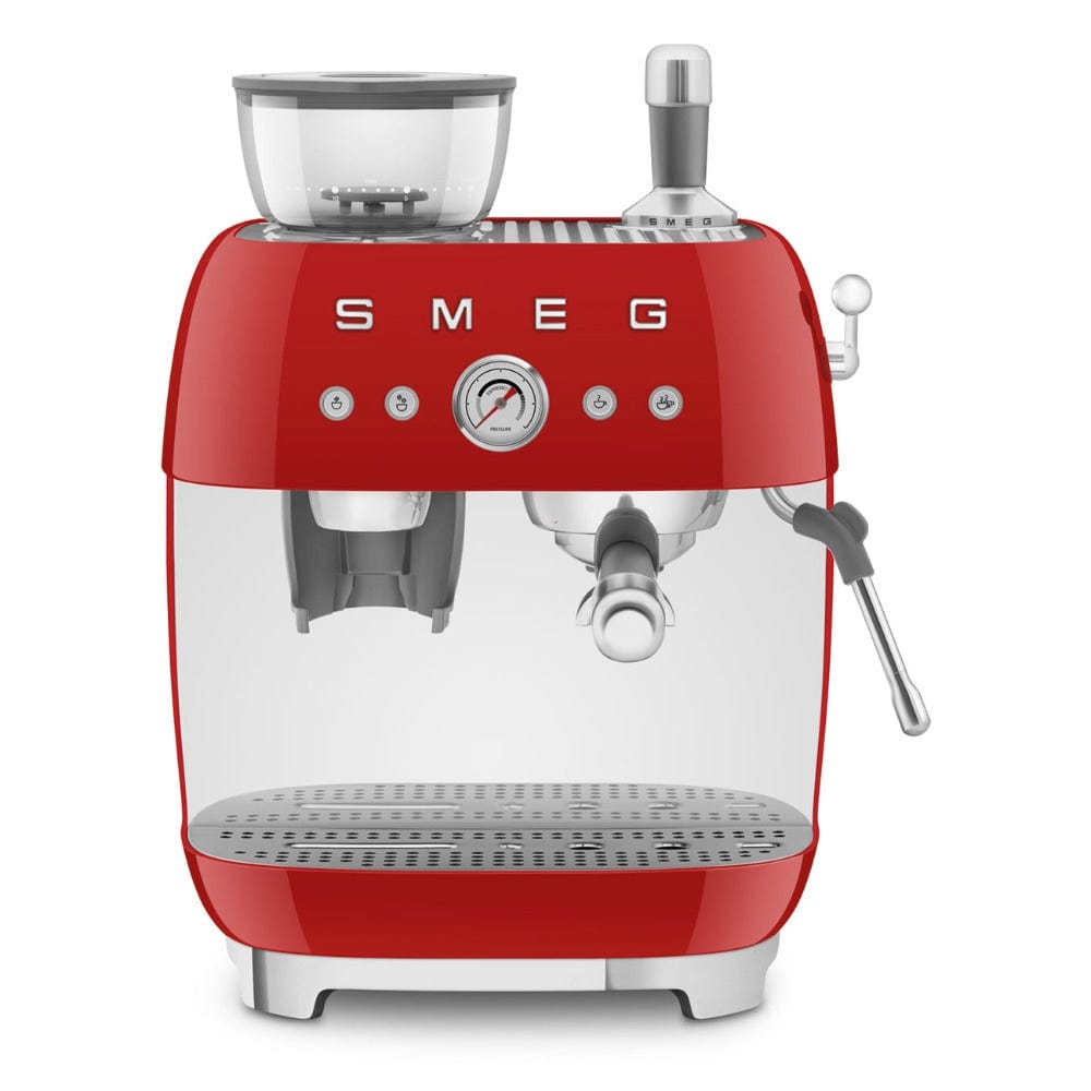 smeg COFFEE MACHINE Smeg 50's Style Espresso Manual Coffee Machine Red EGF03RDEU (7707206746201)