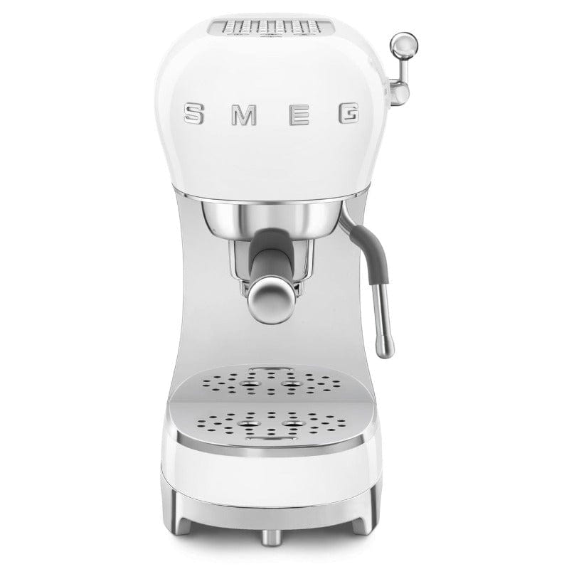 smeg COFFEE MACHINE Smeg 50's Style Espresso Manual Coffee Machine White ECF02WHEU (7672441798745)