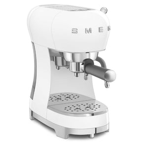 smeg COFFEE MACHINE Smeg 50's Style Espresso Manual Coffee Machine White ECF02WHEU (7672441798745)
