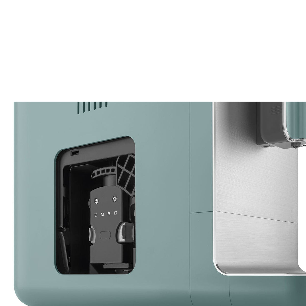 smeg COFFEE MACHINE Smeg Bean-to-Cup Automatic Espresso Coffee Machine with Steam Wand Matt Emerald Green BCC12EGMEU