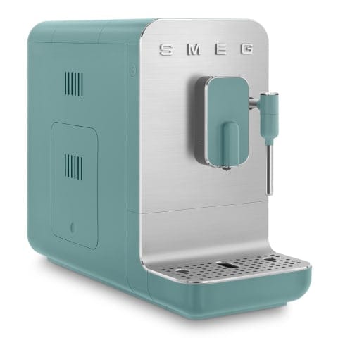 smeg COFFEE MACHINE Smeg Bean-to-Cup Automatic Espresso Coffee Machine with Steam Wand Matt Emerald Green BCC12EGMEU