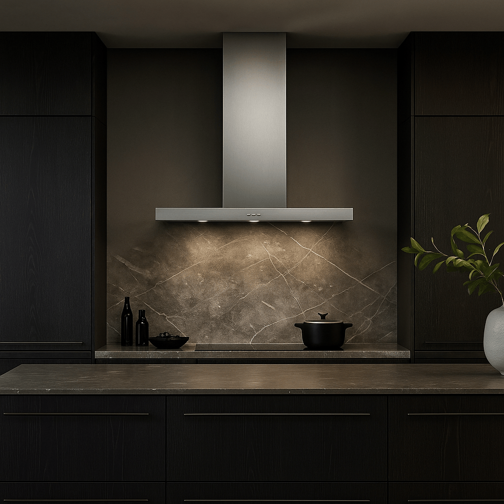 SMEG EXTRACTOR Smeg 90cm Stainless Steel T Shape Wall Mount Extractor Hood KATE900CEX