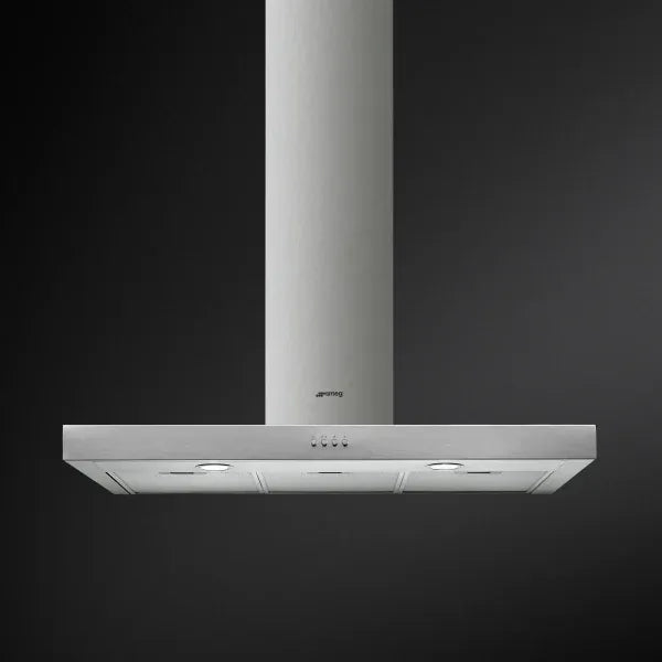 SMEG EXTRACTOR Smeg 90cm Stainless Steel T Shape Wall Mount Extractor Hood KATE900CEX