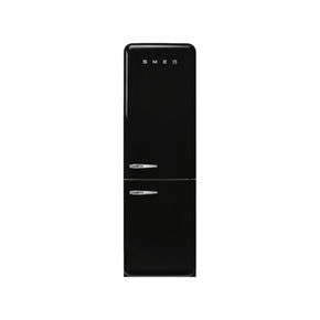 smeg Fridge Smeg 301L Glossy Black Retro Fridge freezer –FAB32RBL5 (7621917442137)