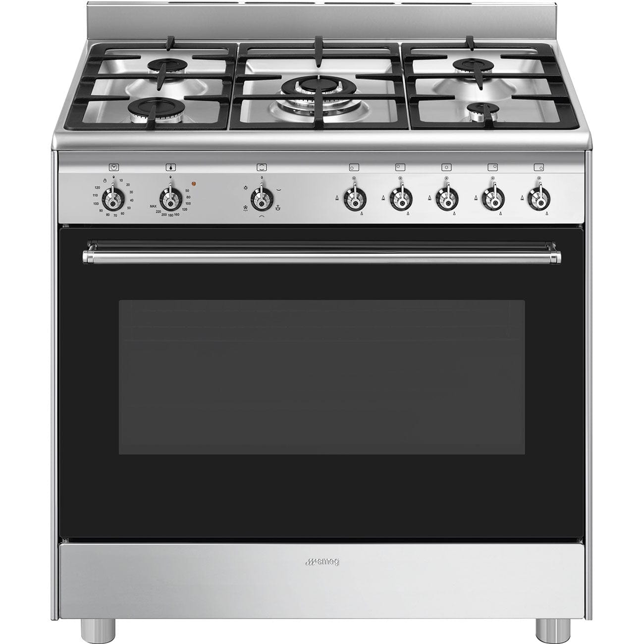 Smeg GAS/ELECTRIC STOVE Smeg 90cm Gas Stove SSA91GGX2 (7825645404249)