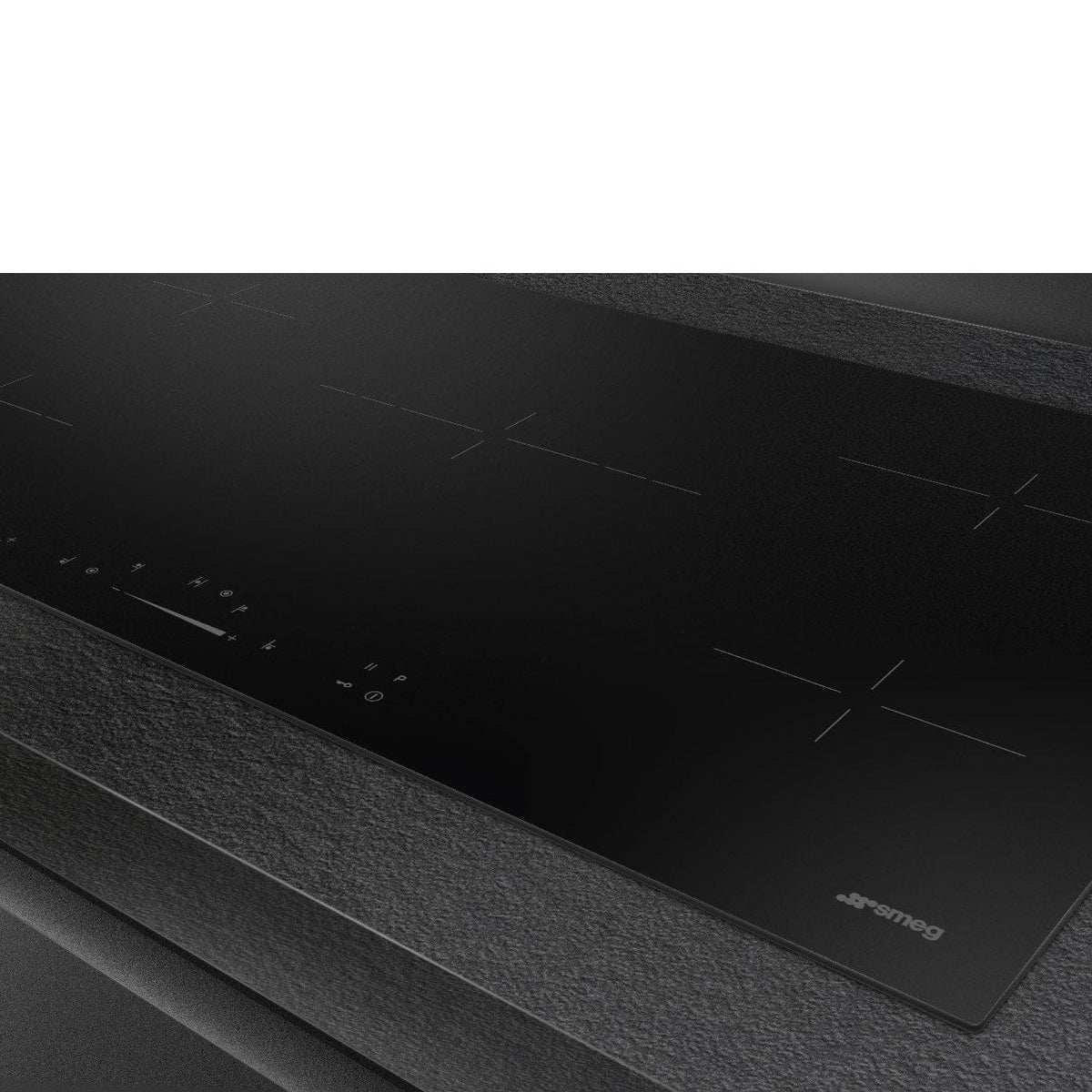 smeg Gas Hob Smeg 90cm Black Ceramic Electric Hob SE495ETD