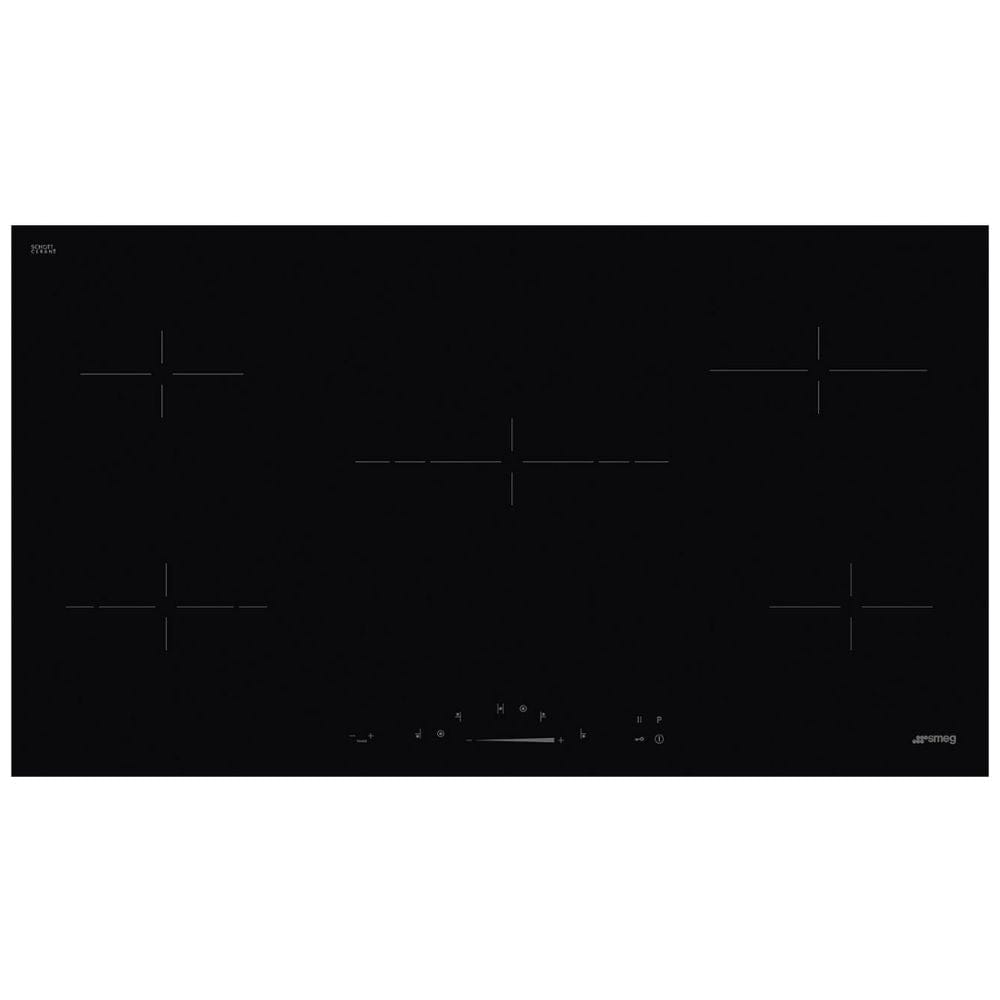 smeg Gas Hob Smeg 90cm Black Ceramic Electric Hob SE495ETD