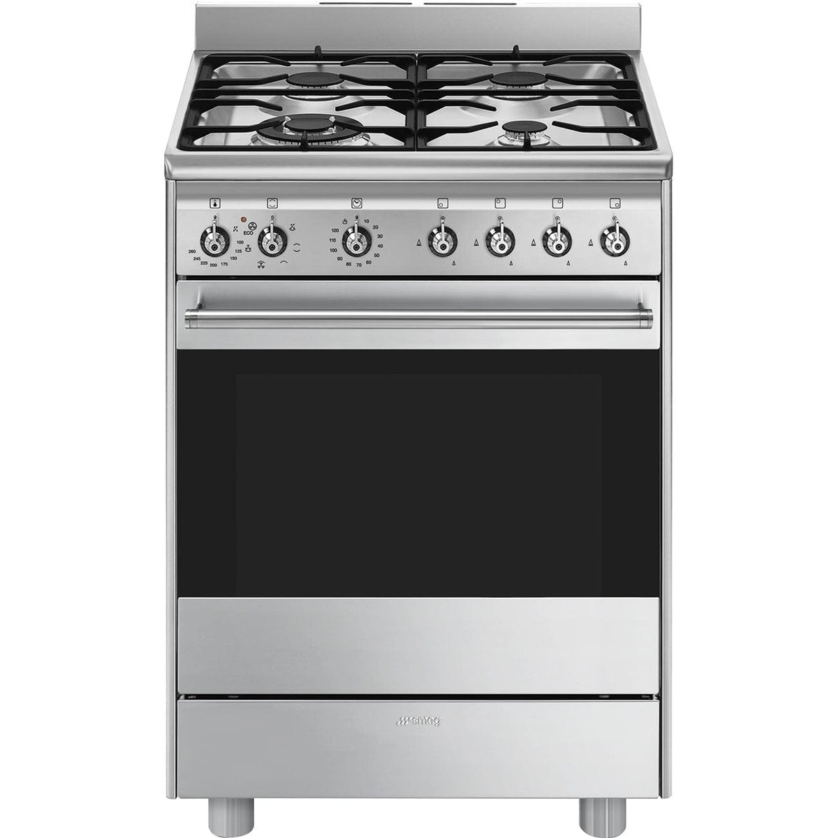 SMEG Gas Stove Smeg 60cm Gas/electric Stove SSA60MX2