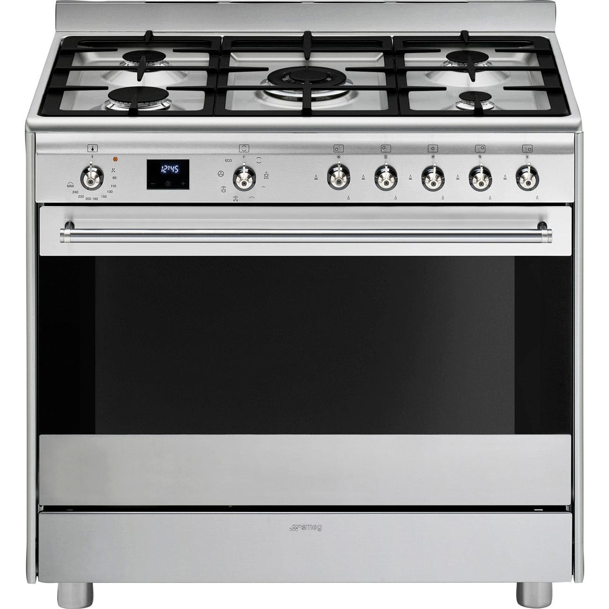 smeg Gas Stove Smeg 90cm Stainless Steel Gas Stove SSA91MAX2 (7817192407129)