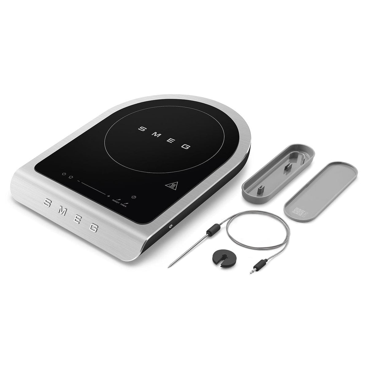 SMEG Induction Smeg Matt Portable Induction Cooker Plate Black PIC01BLMEU