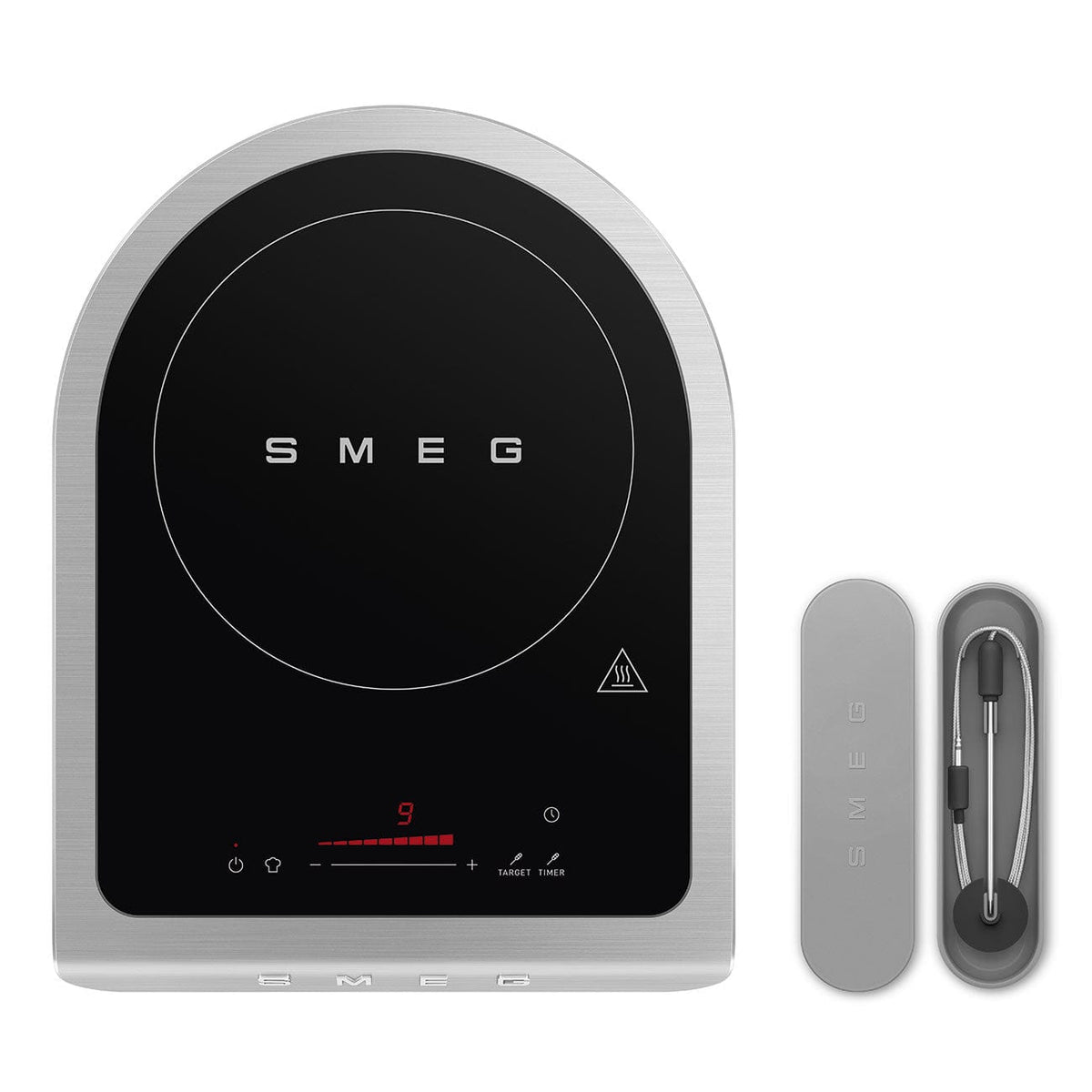 SMEG Induction Smeg Matt Portable Induction Cooker Plate Black PIC01BLMEU