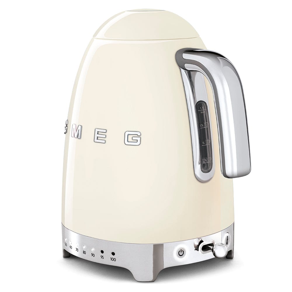 smeg KETTLE Smeg Temperature Kettle Cream 1.7 Litre KLF04CRSA (6697442541657)