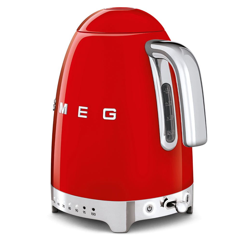 smeg KETTLE Smeg Temperature Kettle Red 1.7 Litre KLF04RDSA (6697451847769)