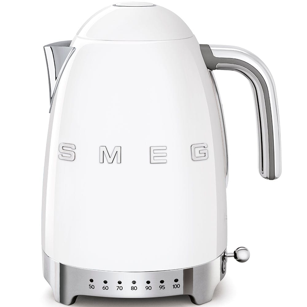 smeg KETTLE Smeg Temperature Kettle White 1.7 Litre KLF04WHSA (6697459679321)