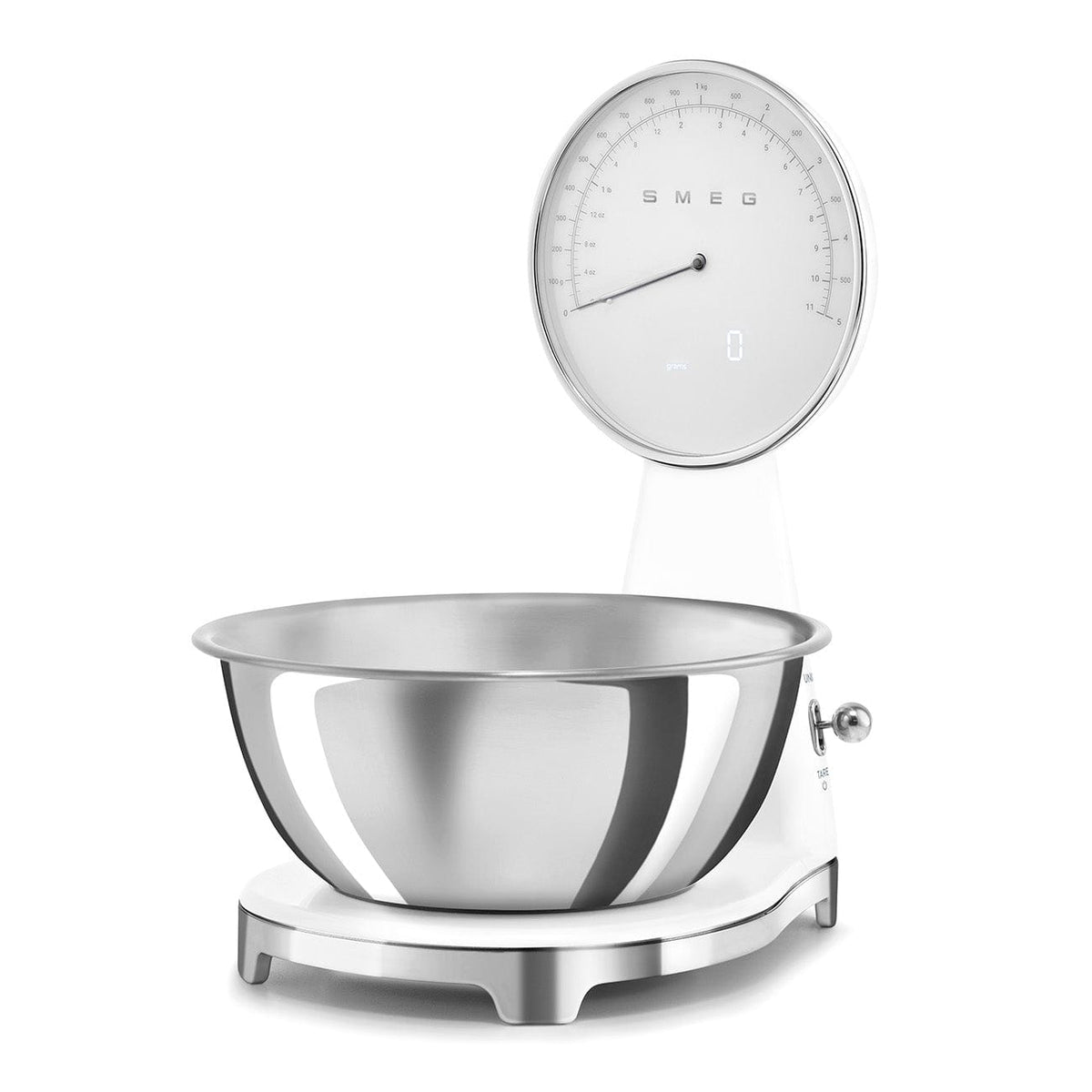smeg Kitchen SCALE Smeg 50's Style Analog And Digital Kitchen Scale White Glossy KSF01WHWW