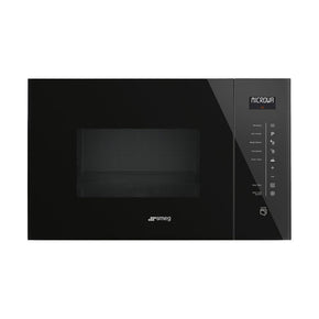 smeg Microwave Smeg 25L Black Linea Built-In Microwave – FMI125N (7494192037977)