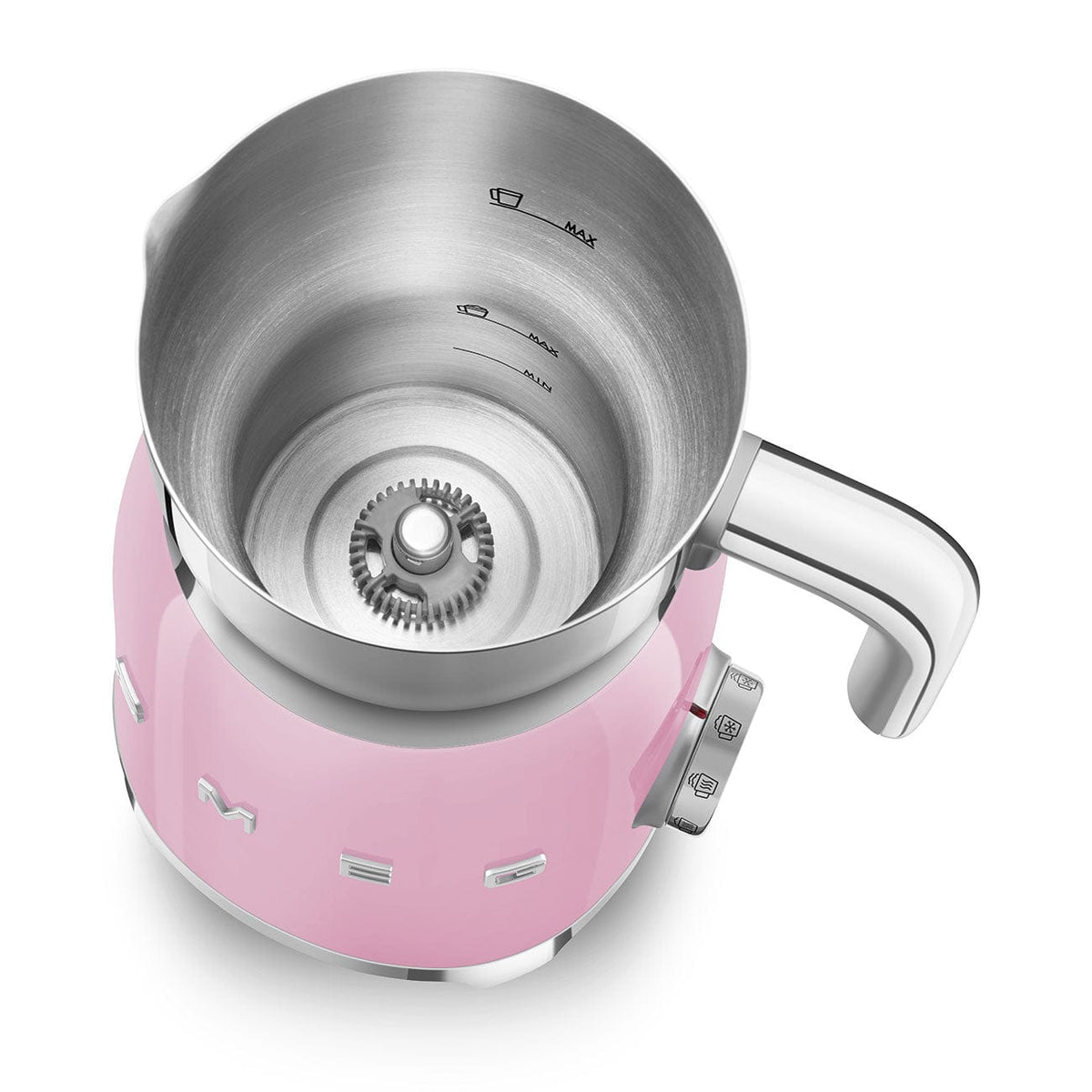 smeg Milk Frother Smeg Retro Milk Frother Pink MFF01PKEU (7185351671897)