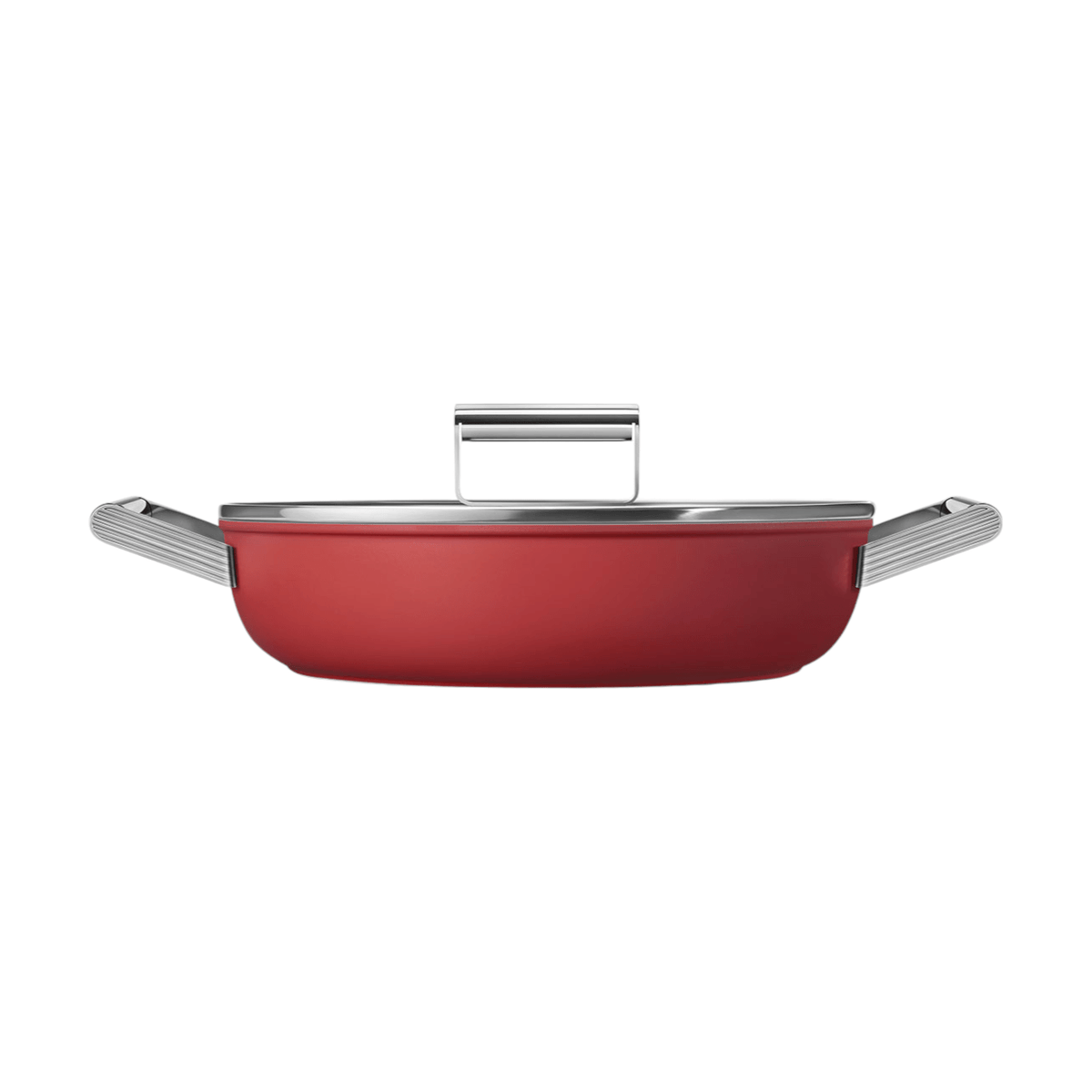 smeg POTS Smeg 28cm Deep Pan With Lid CKFD2811RDM (6700263473241)