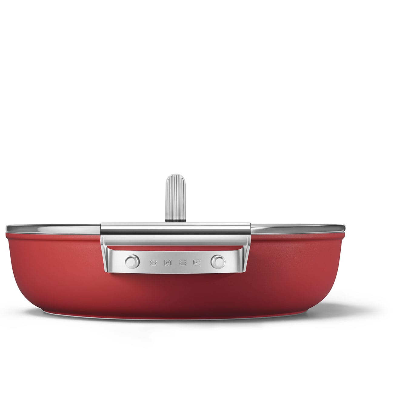 smeg POTS Smeg 28cm Deep Pan With Lid CKFD2811RDM (6700263473241)