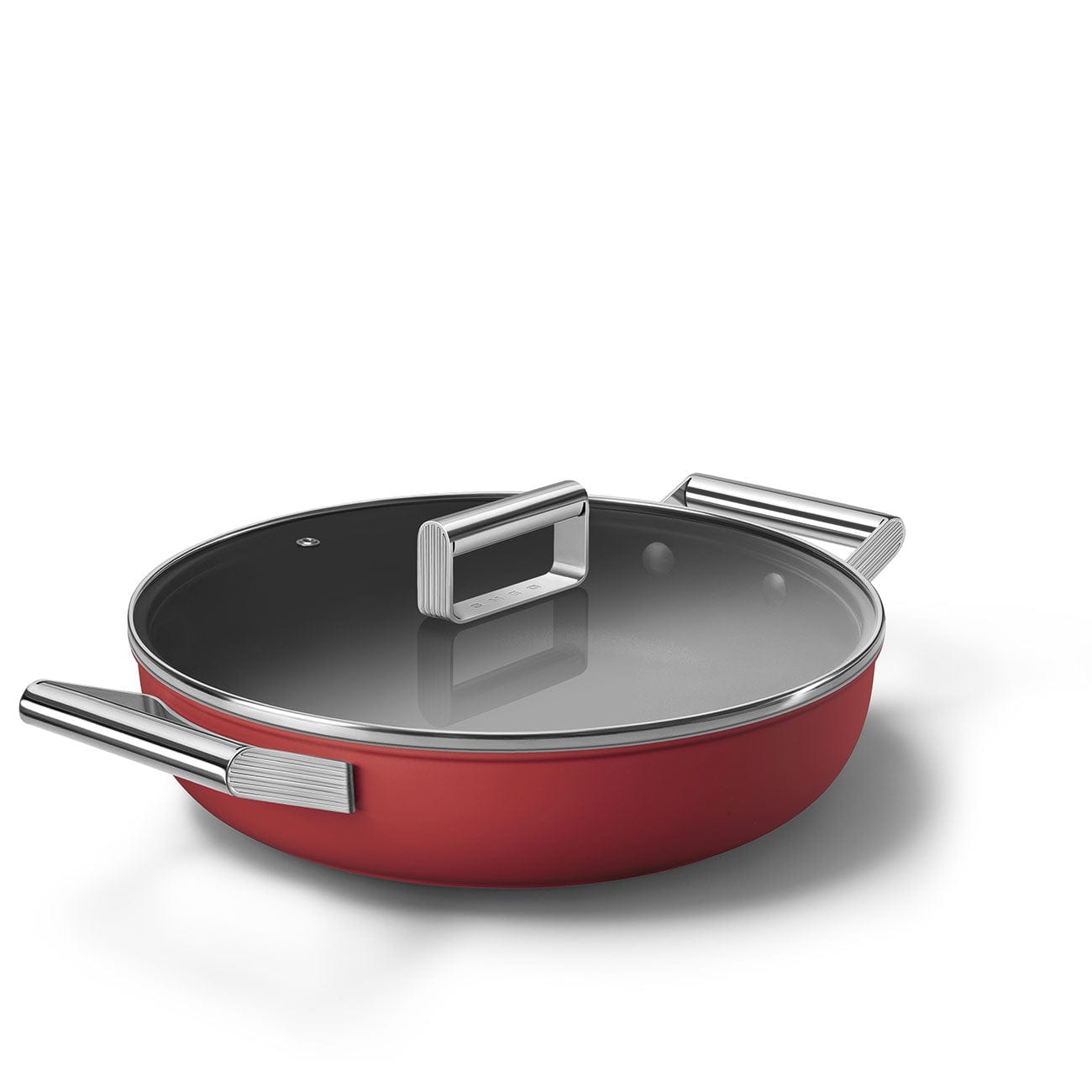 smeg POTS Smeg 28cm Deep Pan With Lid CKFD2811RDM (6700263473241)