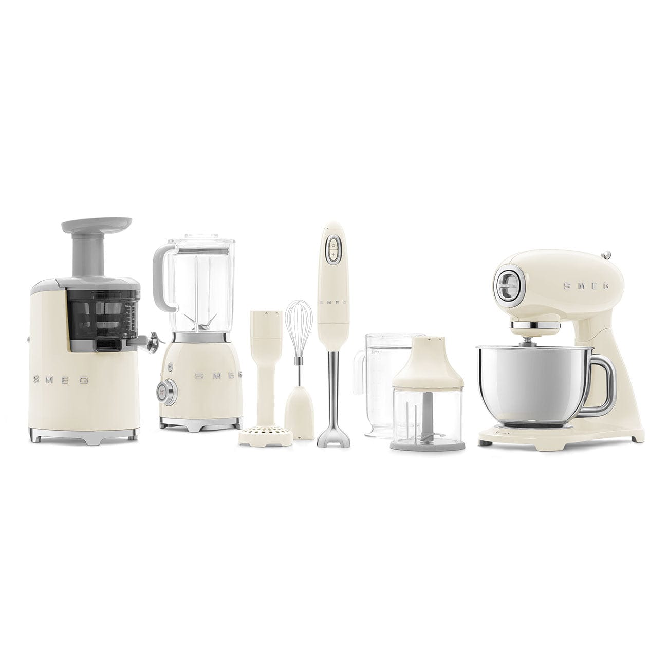 smeg STAND MIXER Smeg 50's Style Retro Stand Mixer Cream SMF03CRSA (4360430125145)