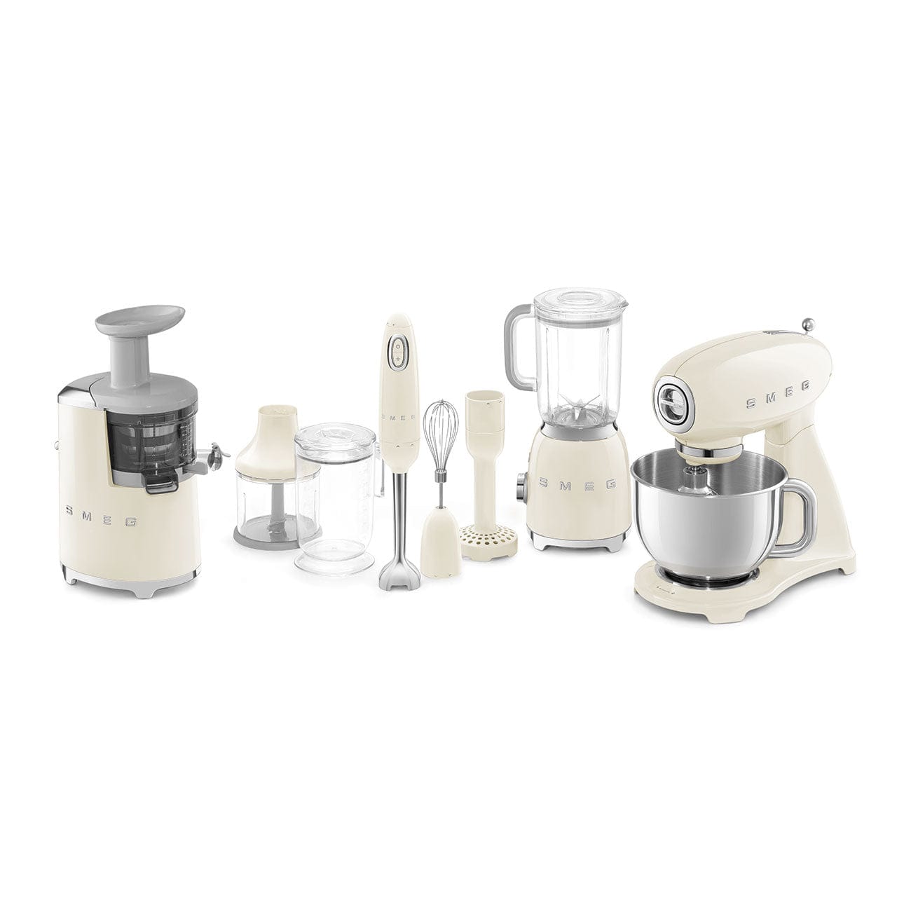 smeg STAND MIXER Smeg 50's Style Retro Stand Mixer Cream SMF03CRSA (4360430125145)
