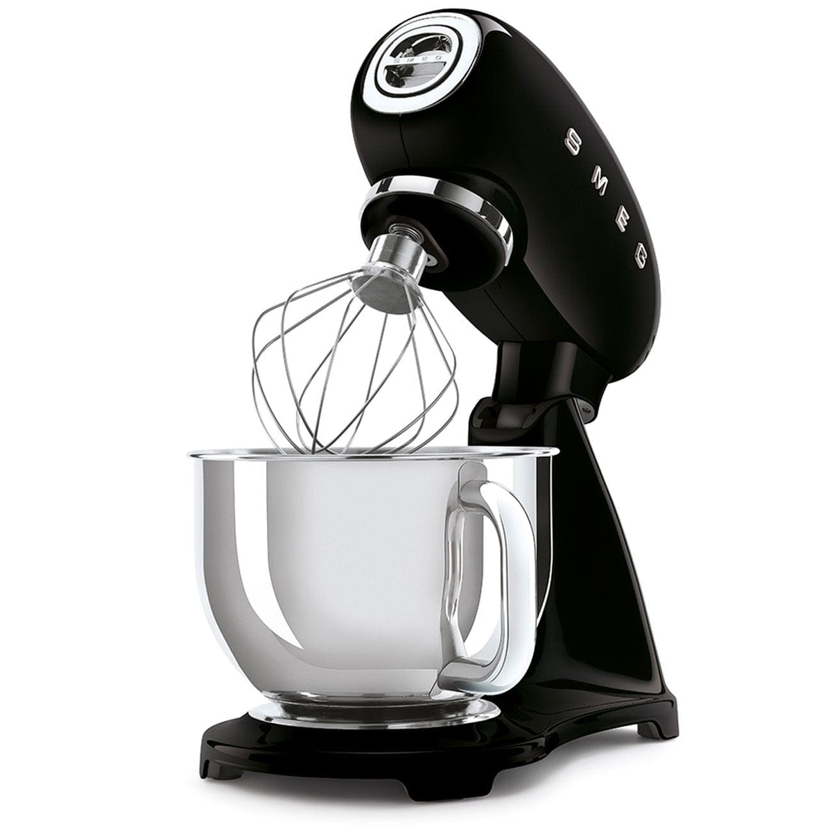 smeg STAND MIXER Smeg Retro 4.8 Litre Retro Stand Mixer Black SMF03BLSA (6924039716953)