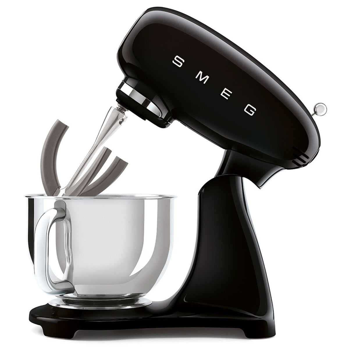 smeg STAND MIXER Smeg Retro 4.8 Litre Retro Stand Mixer Black SMF03BLSA (6924039716953)