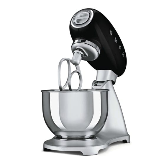 smeg STAND MIXER Smeg Retro 4.8 Litre Stand Mixer Black SMF02BLSA (7308780208217)