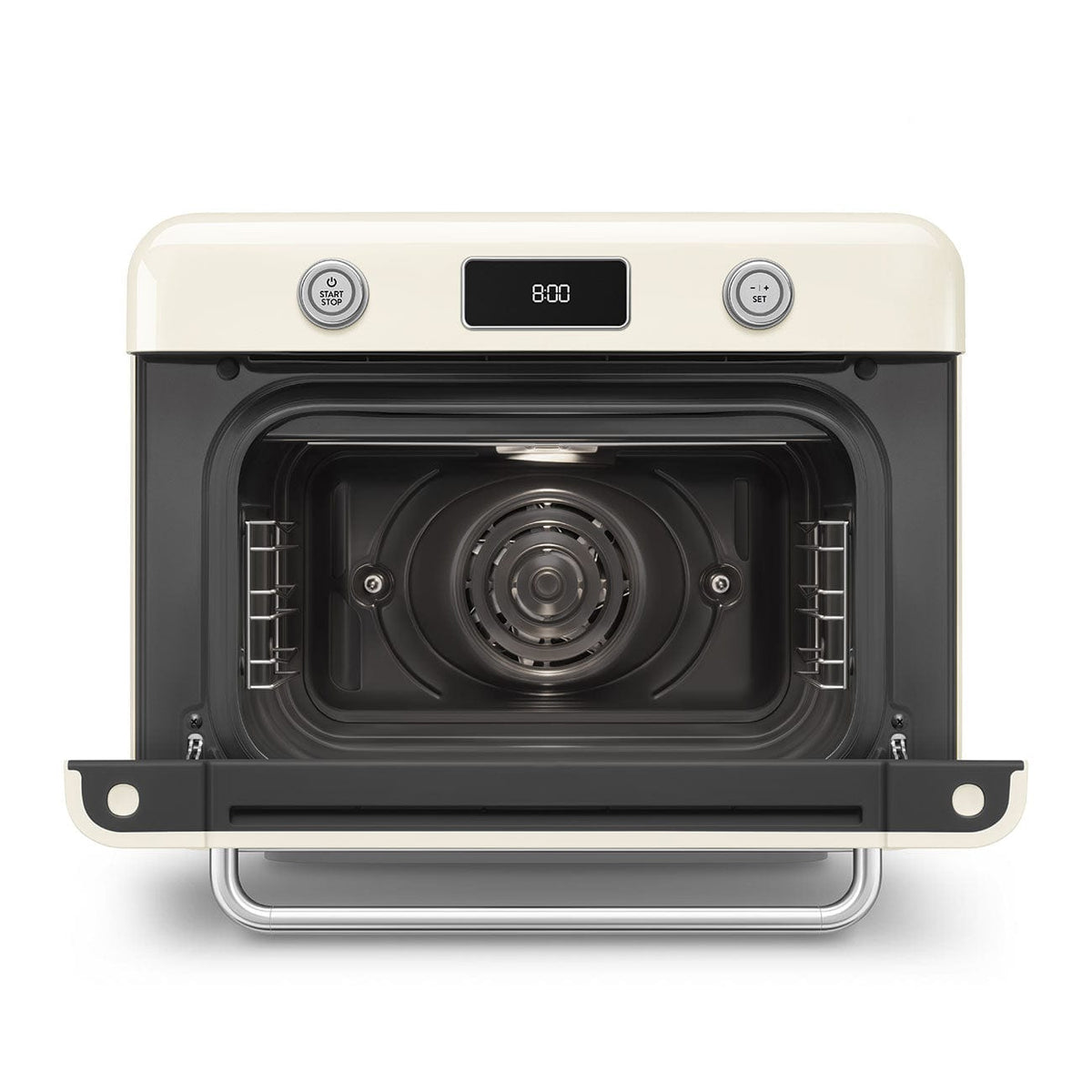 smeg Steam Oven Smeg Countertop Combi Steam Oven 50's Style Aesthetic Cream Glossy COF01CREU