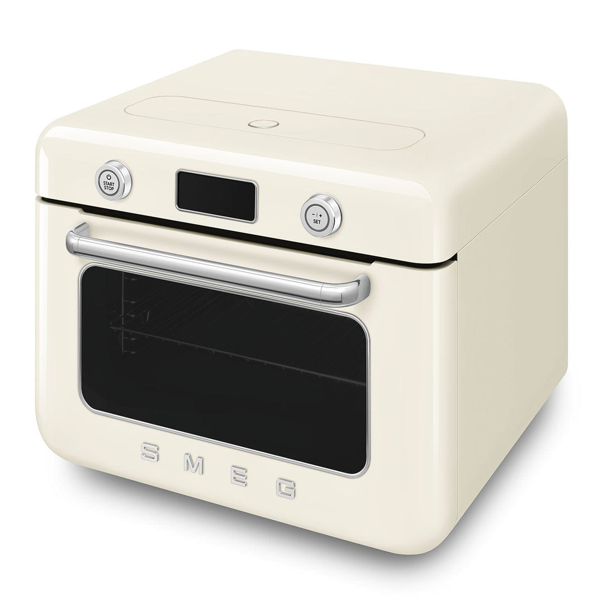 smeg Steam Oven Smeg Countertop Combi Steam Oven 50's Style Aesthetic Cream Glossy COF01CREU