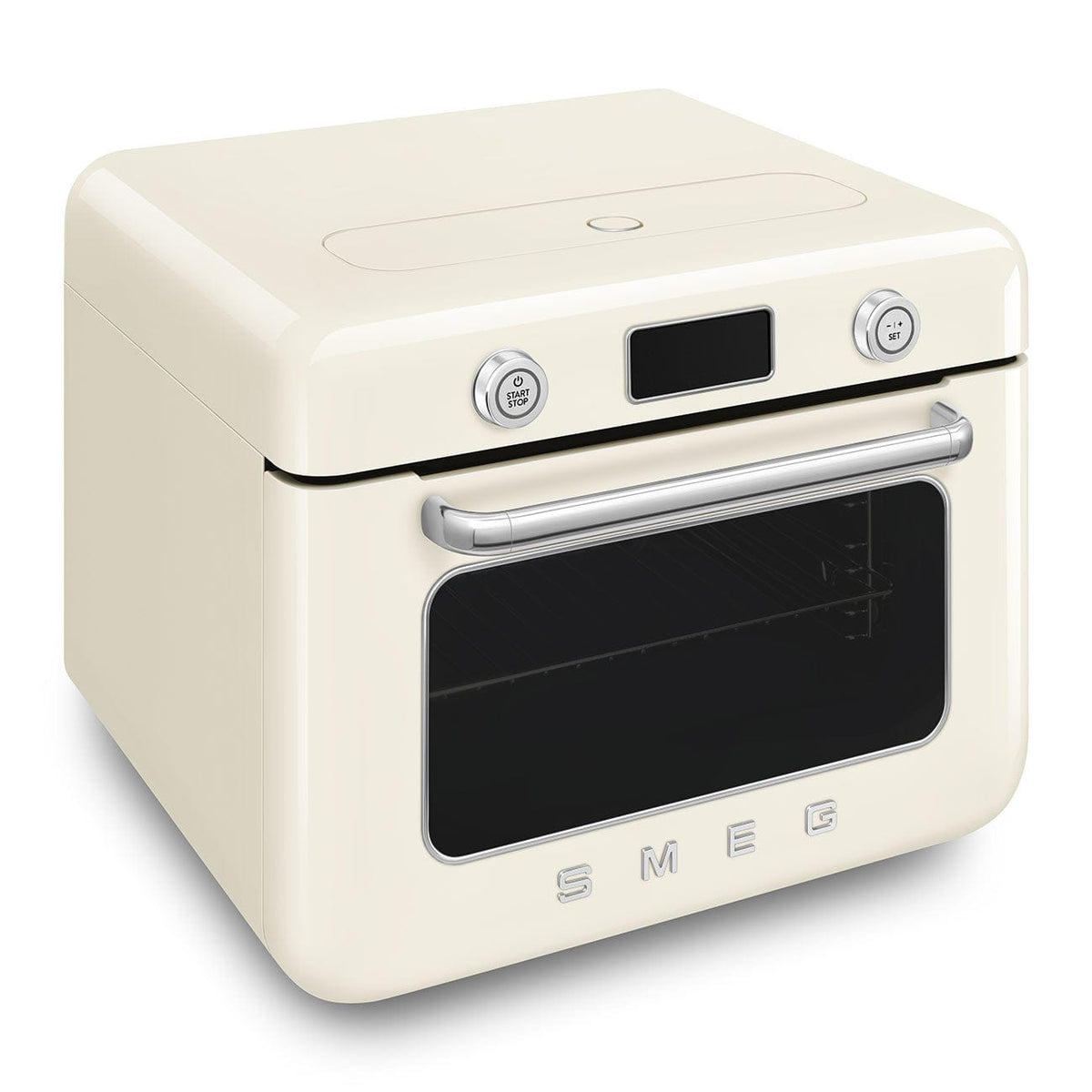smeg Steam Oven Smeg Countertop Combi Steam Oven 50's Style Aesthetic Cream Glossy COF01CREU