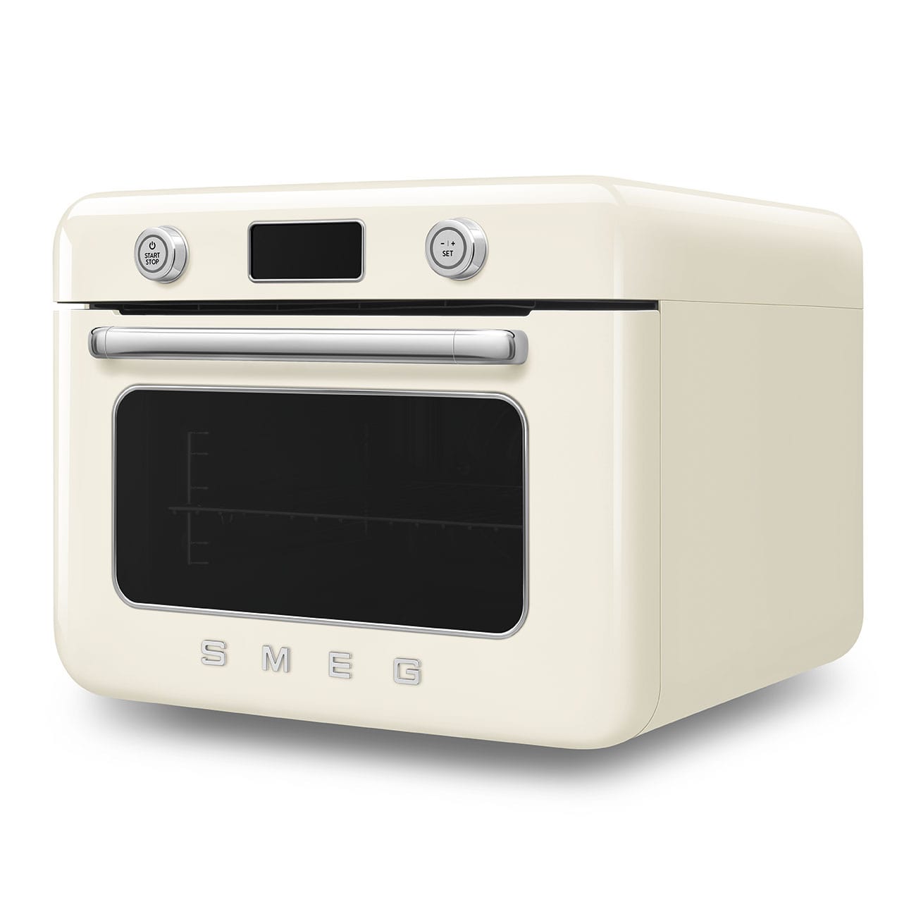 smeg Steam Oven Smeg Countertop Combi Steam Oven 50's Style Aesthetic Cream Glossy COF01CREU