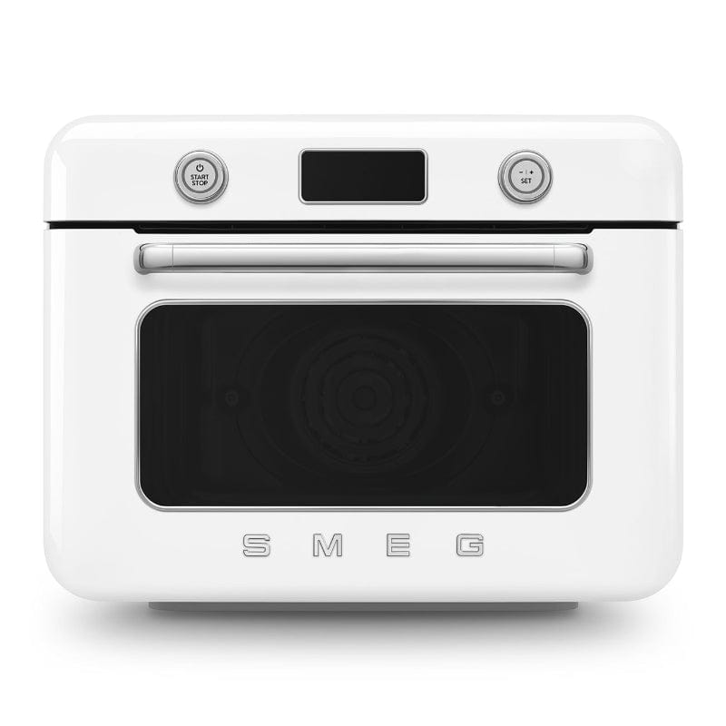 smeg Steam Oven Smeg Countertop Combi Steam Oven 50's Style Aesthetic White Glossy COF01WHEU