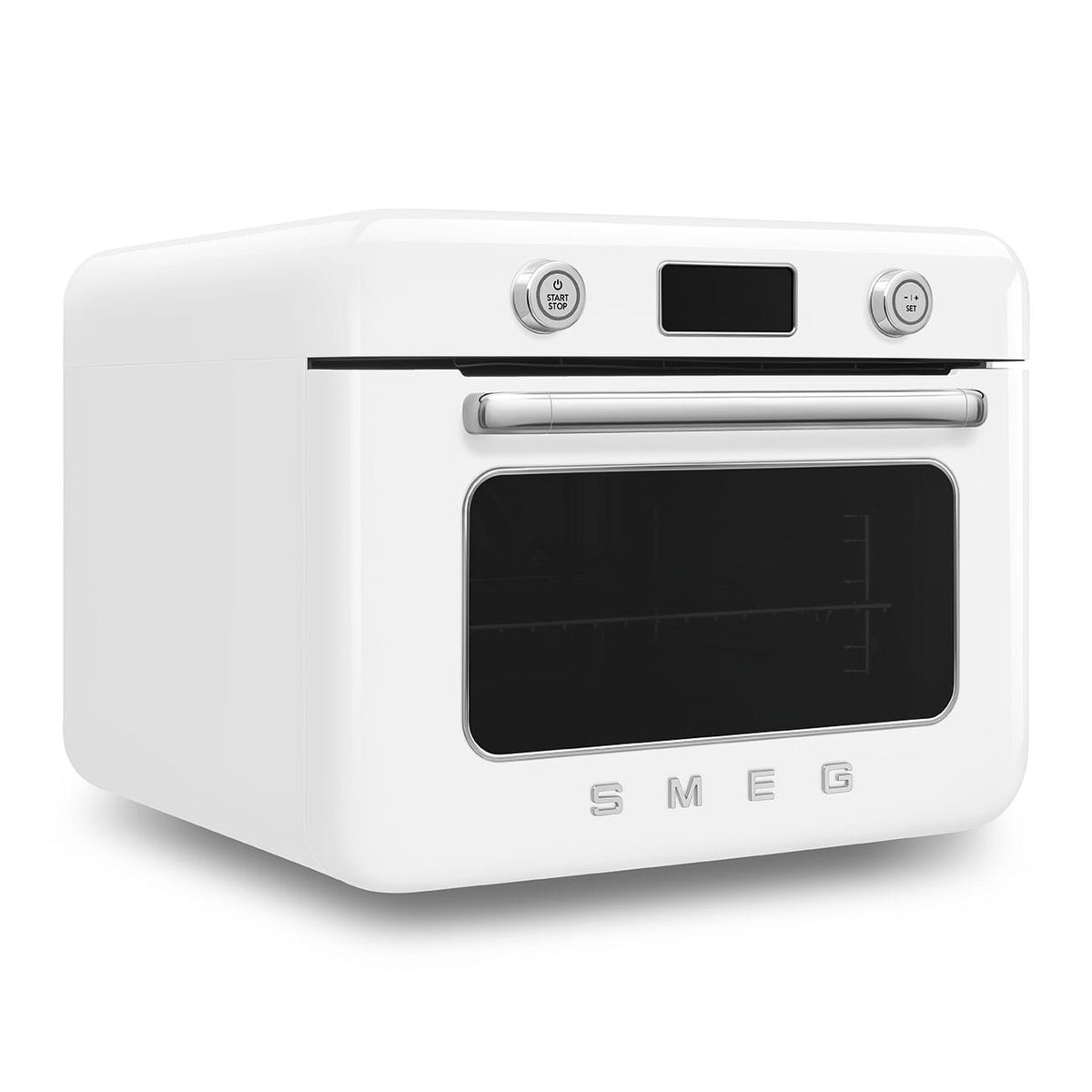 smeg Steam Oven Smeg Countertop Combi Steam Oven 50's Style Aesthetic White Glossy COF01WHEU