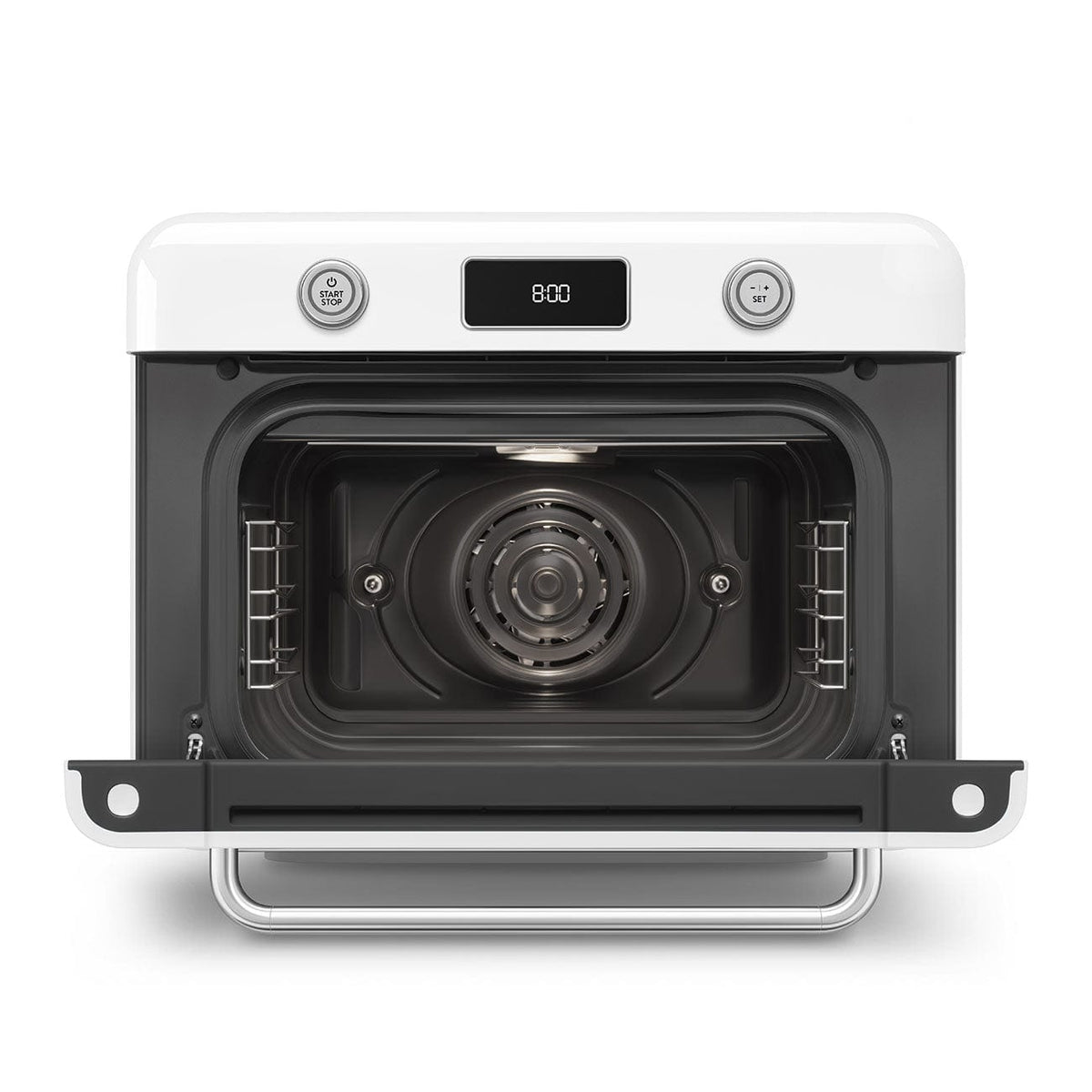 smeg Steam Oven Smeg Countertop Combi Steam Oven 50's Style Aesthetic White Glossy COF01WHEU