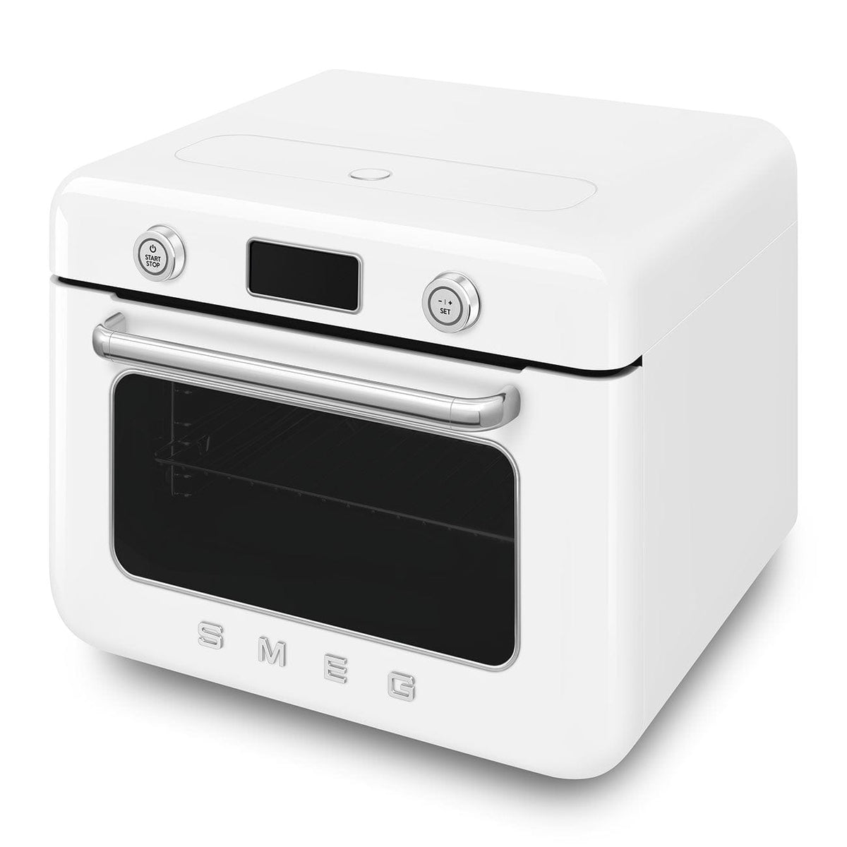 smeg Steam Oven Smeg Countertop Combi Steam Oven 50's Style Aesthetic White Glossy COF01WHEU